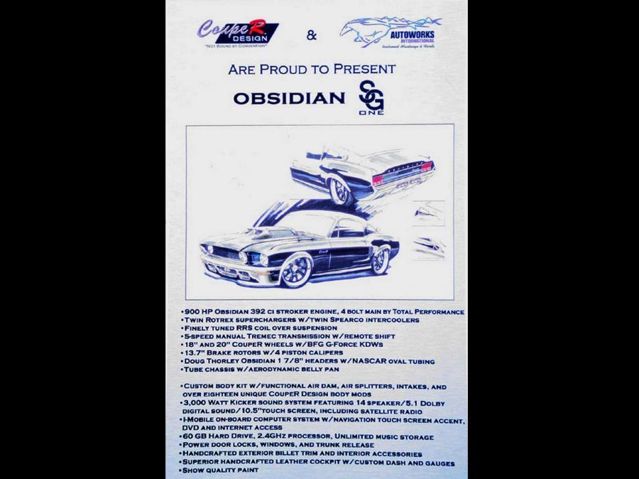  Ford Mustang Fastback Obsidian SG-One 1967 года  (фото 6 из 19)